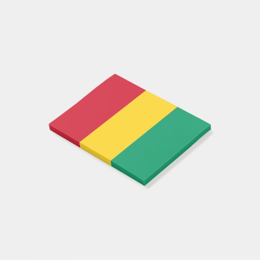Guinese vlag post-it® notes (Schuin)
