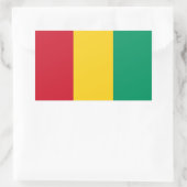 Guinese vlag rechthoekige sticker (Tas)