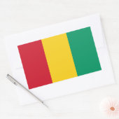 Guinese vlag rechthoekige sticker (Envelop)
