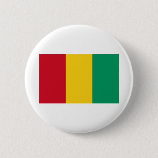 Guinese vlag ronde button 5,7 cm (Voorkant)