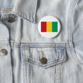 Guinese vlag ronde button 5,7 cm (In situ)