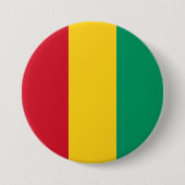 Guinese vlag ronde button 7,6 cm (Voorkant)