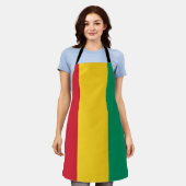 Guinese vlag schort (Gedragen)