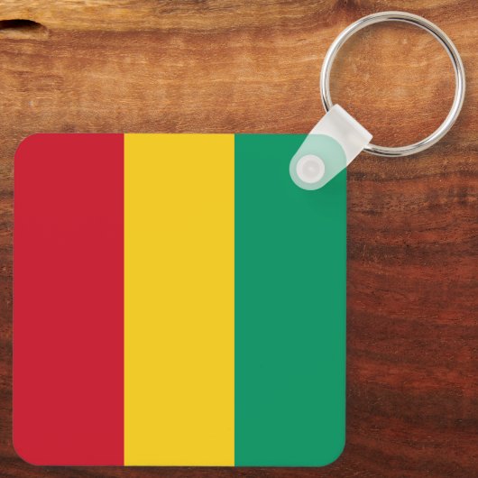 Guinese vlag sleutelhanger (Achterkant)