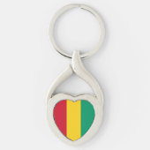 Guinese vlag sleutelhanger (Voorkant)