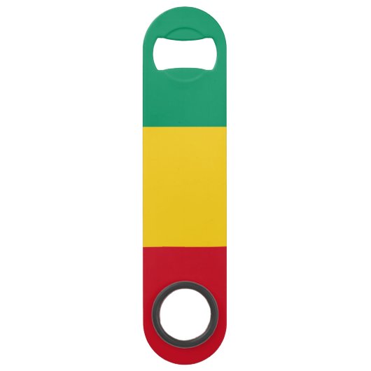 Guinese vlag speed flessenopener (Achterkant)