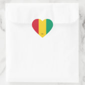Guinese vlag Splendid Patriotic Hart Sticker (Tas)