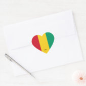 Guinese vlag Splendid Patriotic Hart Sticker (Envelop)