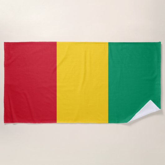 Guinese vlag strandlaken (Voorkant)