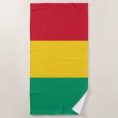 Guinese vlag strandlaken (Voorkant)