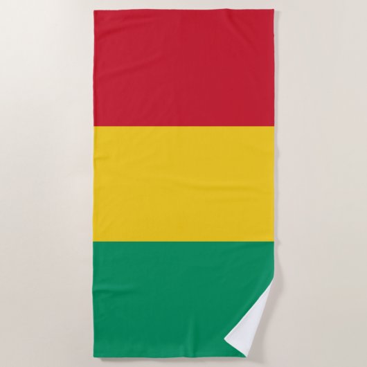Guinese vlag strandlaken (Voorkant)