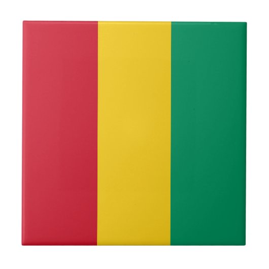 Guinese vlag tegeltje (Voorkant)