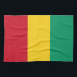 Guinese vlag theedoek<br><div class="desc">Patriottische vlag van Guinee.</div>