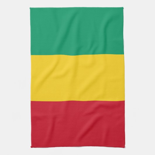 Guinese vlag theedoek (Verticaal)