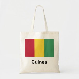 Guinese vlag tote bag