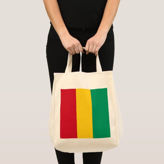 Guinese vlag tote bag (Voorkant (product))