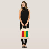 Guinese vlag tote bag (Voorkant (model))