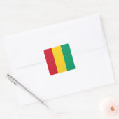 Guinese vlag vierkante sticker (Envelop)