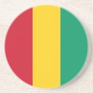 Guinese vlag zandsteen onderzetter