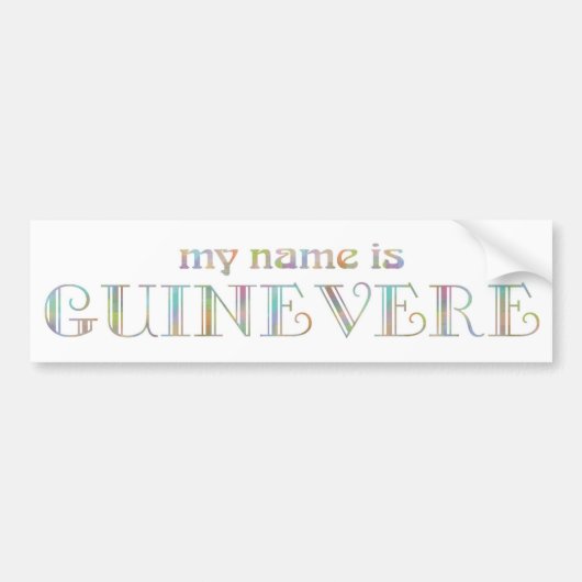 Guinevere Bumpersticker (Voorkant)
