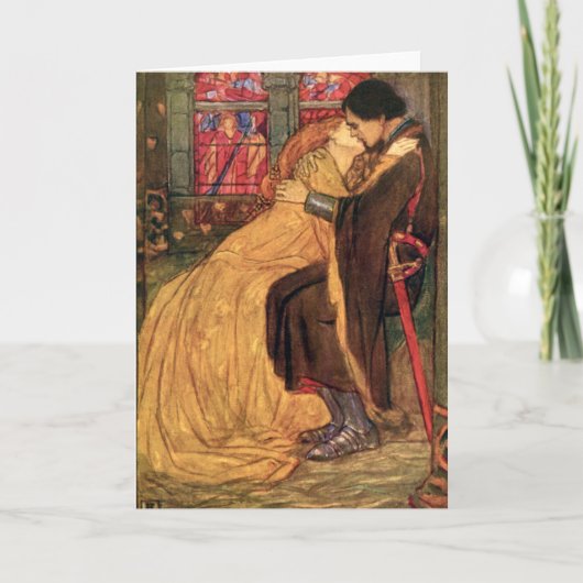 Guinevere door Florence Harrison Vintage Bedankkaart (Voorkant)