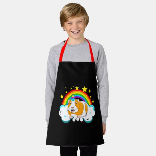 Guinicorn Guinea Pig Unicorn Rainbow Schort (Gedragen)