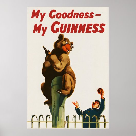 Guinness Beer Poster Print  John Gilroy Vintage (Voorkant)