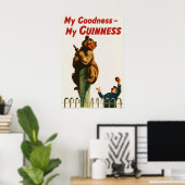 Guinness Beer Poster Print  John Gilroy Vintage (Thuiskantoor)