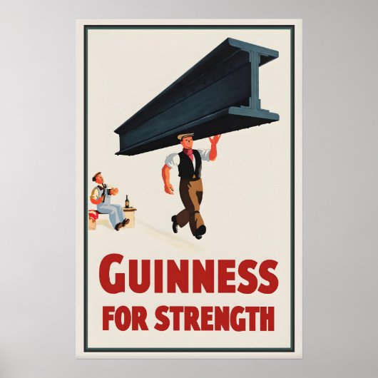 Guinness For Strength Poster Print  John Gilroy (Voorkant)