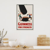 Guinness For Strength Poster Print   Vintage John (Keuken)