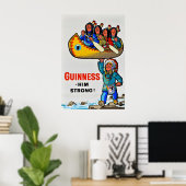 Guinness Him Strong - Vintage Poster Prints (Thuiskantoor)