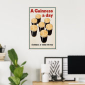 Guinness is goed voor je Poster Print  John Gilroy (Thuiskantoor)