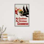 Guinness Kerst Poster Print  John Gilroy (Keuken)