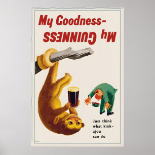 Guinness Luiaard Poster Print  John Gilroy Vintage