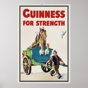 Guinness Paard Poster Print Vintage John Gilroy