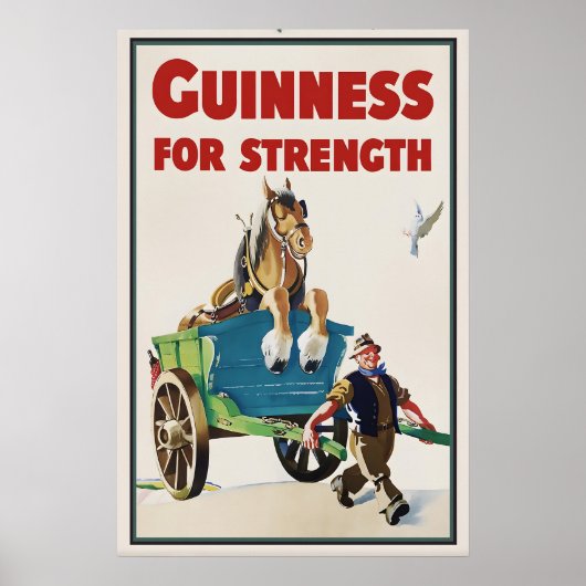 Guinness Paard Poster Print Vintage John Gilroy (Voorkant)