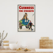 Guinness Paard Poster Print Vintage John Gilroy (Keuken)