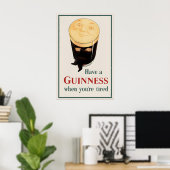 Guinness Pint Poster Print John Gilroy Vintage (Thuiskantoor)