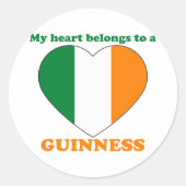 Guinness Ronde Sticker (Voorkant)