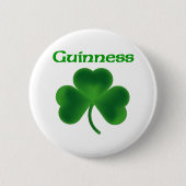 Guinness Shamrock Ronde Button 5,7 Cm (Voorkant)