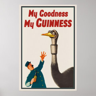 Guinness Struis Poster Print John Gilroy Vintage