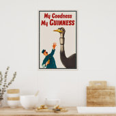 Guinness Struis Poster Print John Gilroy Vintage (Keuken)