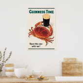 Guinness Time Krab Poster Print John Gilroy Iers (Keuken)