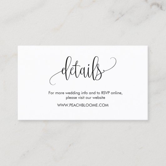 guión elegante de caligrafía,tipografía moderna y  visitekaartje (Voorkant)