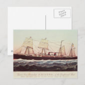 Guion Line Steamship Arizona Briefkaart (Voorkant / Achterkant)