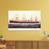 Guion Line Steamship Arizona Canvas Afdruk (Insitu (Woonkamer))