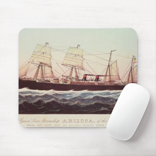 Guion Line Steamship Arizona Muismat (Met muis)