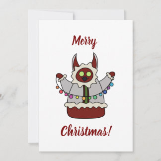 Guirlande Kerstmonster Feestdagenkaart