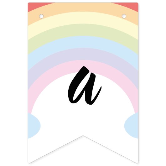 Guirnalda feliz cumpleaños dibujo de Arco Iris Vlaggetjes (Tweede vlag)