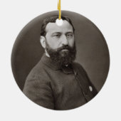 Guiseppe de Nittis (1846-84) uit 'Galerie Contem' Keramisch Ornament (Achterkant)